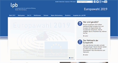 Desktop Screenshot of europawahl-bw.de