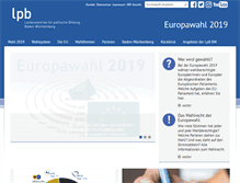 Tablet Screenshot of europawahl-bw.de